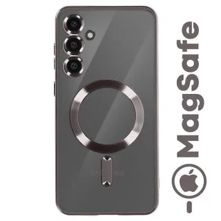 Funda Magnética MagSafe para Samsung Galaxy S24 con Marco Metálico y Protección de Cámara - Negro