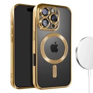 Funda MagSafe iPhone 13 Pro Protección Premium Carga Magnética Ultra - Oro