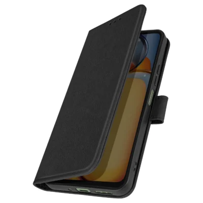 Funda de Cuero en Libro para Xiaomi Redmi 13C - Negro