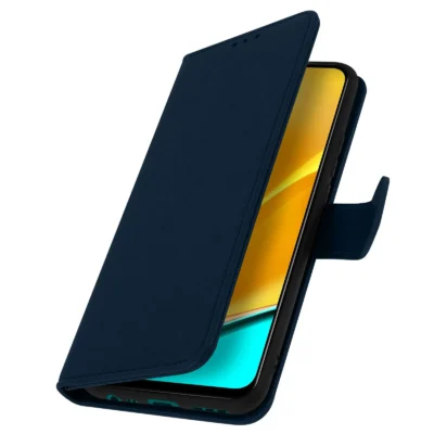 Funda de Cuero en Libro para Xiaomi Redmi 9 - Azul