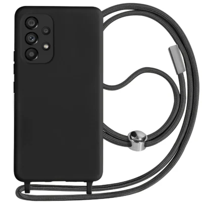 Funda con Cordón para Samsung Galaxy A52s - Negro
