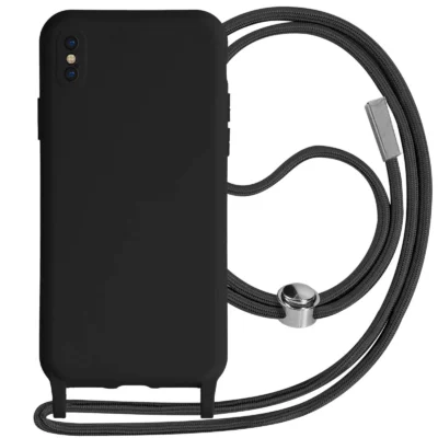 Funda con Cordón para iPhone XS - Negro