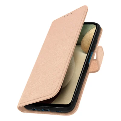 Funda de Cuero en Libro para Samsung Galaxy A12 - Rosa