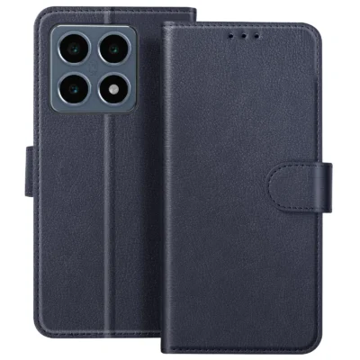 Funda de Cuero en Libro para Xiaomi 14 - Azul