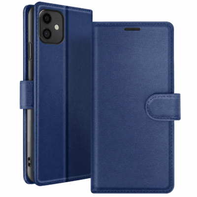 Funda de Cuero en Libro para iPhone 11 - Azul