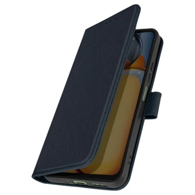 Funda de Cuero en Libro para Xiaomi Redmi 13C - Azul