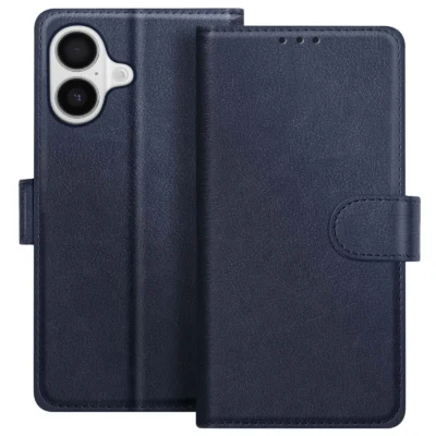 Funda de Cuero en Libro para iPhone 17 - Azul