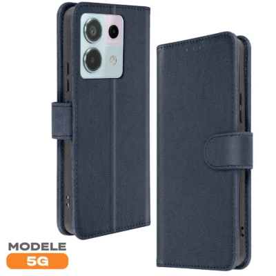 Funda de Cuero en Libro para Xiaomi Redmi Note 13 Pro 5G