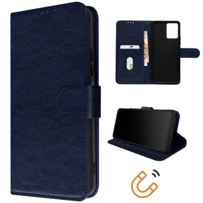 Funda de Cuero en Libro para Xiaomi Redmi Note 12 4G - Azul