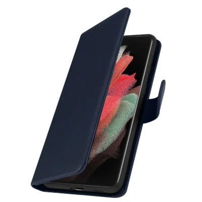 Funda de Cuero en Libro para Samsung Galaxy S21 Ultra