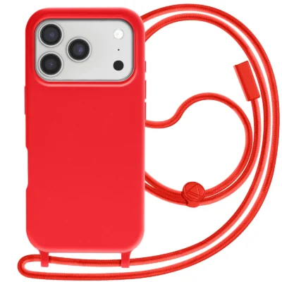 Funda con Cordón para iPhone 17 Pro - Rojo