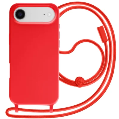 Funda con Cordón para iPhone 17 Air - Rojo