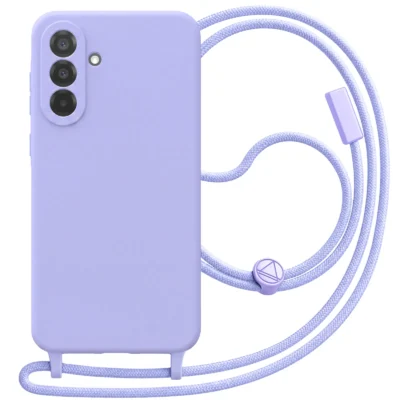 Funda con Cordón para Samsung Galaxy A24 - Morado