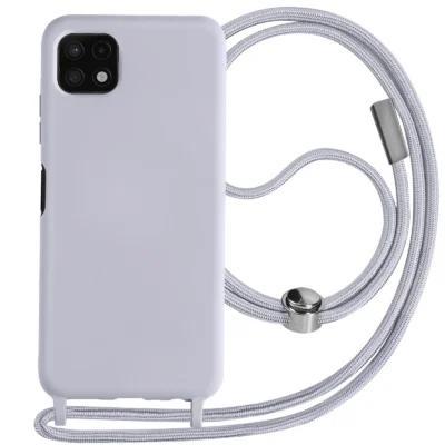 Funda con Cordón para Samsung Galaxy A22 5G - Morado