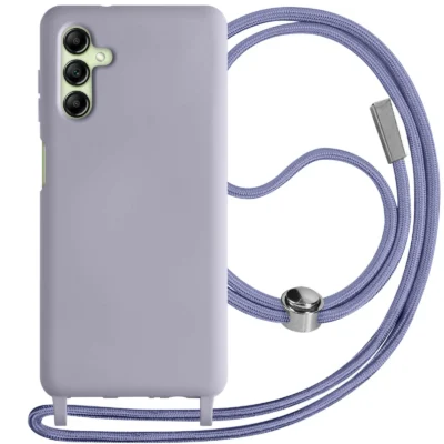 Funda con Cordón para Samsung Galaxy A14 - Morado